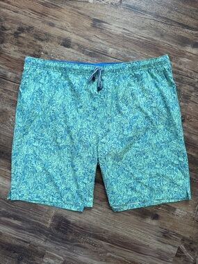 Men's Peter Millar Long Island Ice Tea Swim Trunks Size XXL